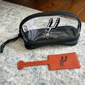 San Antonio Spurs Mini Clear Bag and Luggage Tag